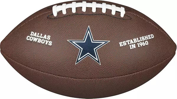 Dallas Cowboys NFL Wilson Official Recreational Premium Composite Football product image 1, provided for visual reference