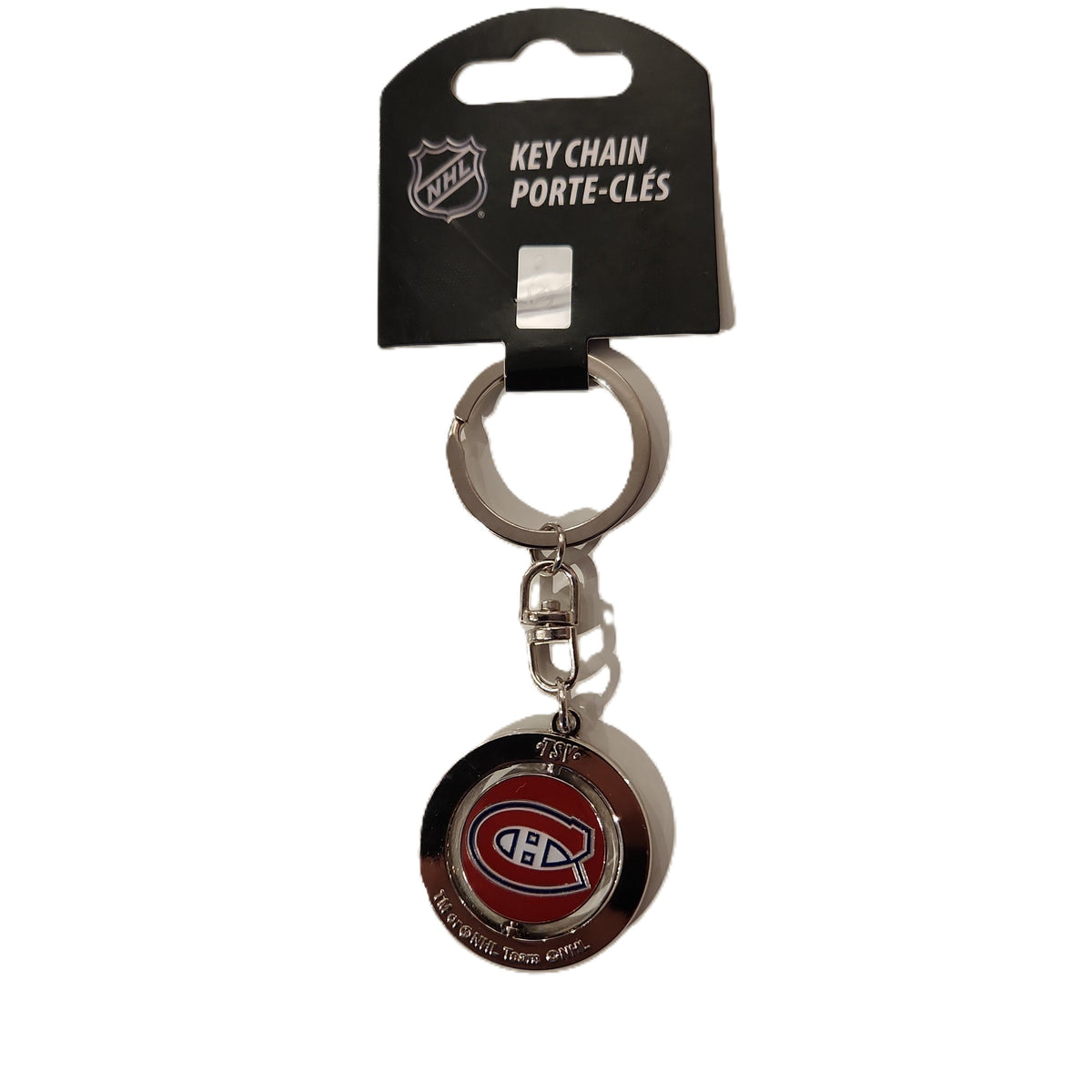 Montreal Canadiens NHL TSV Spinner Keychain product image 2, provided for visual reference and product detail review