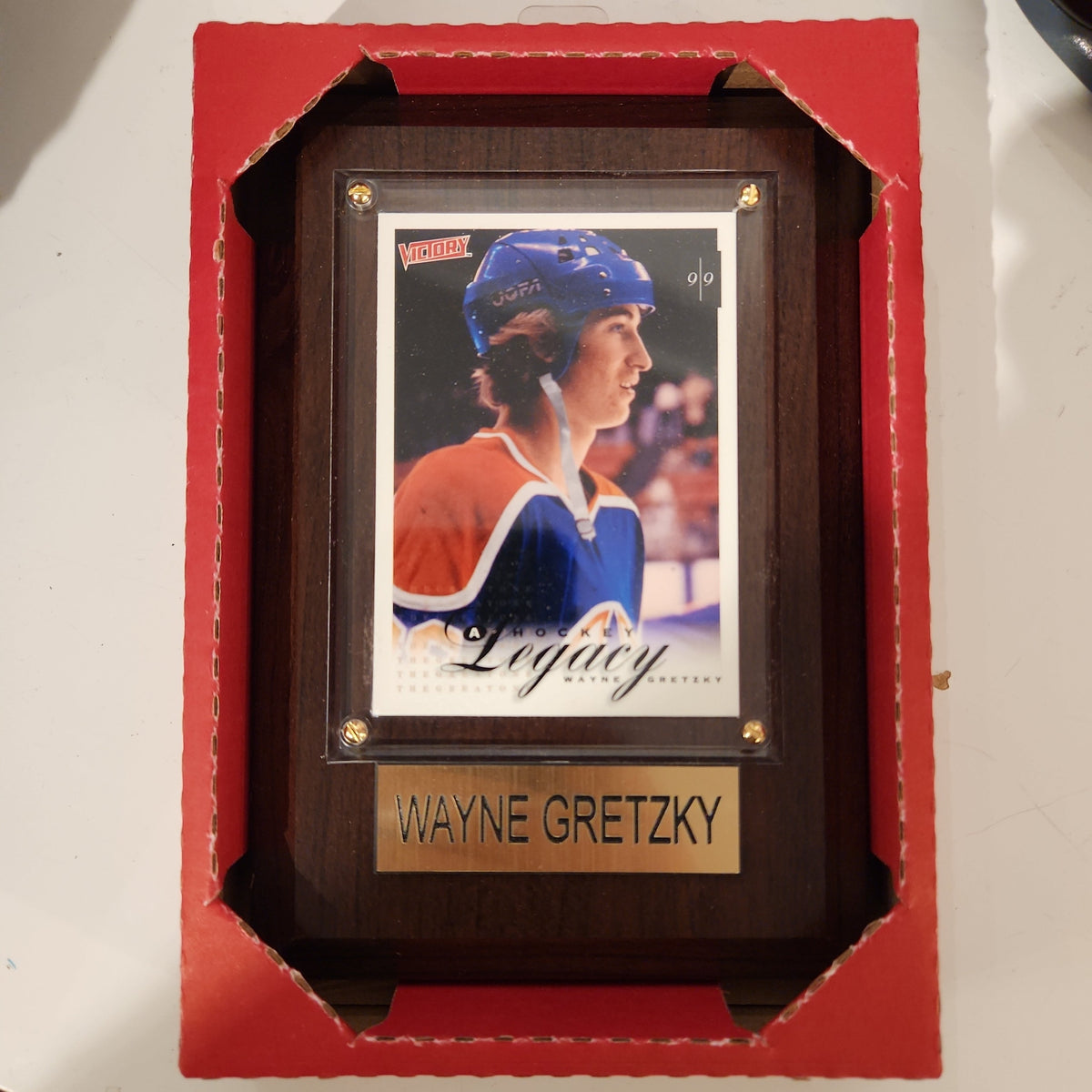 Wayne Gretzky Edmonton Oilers NHL 4x6 Hockey Player Card With Plaque product image 1, provided for visual reference and