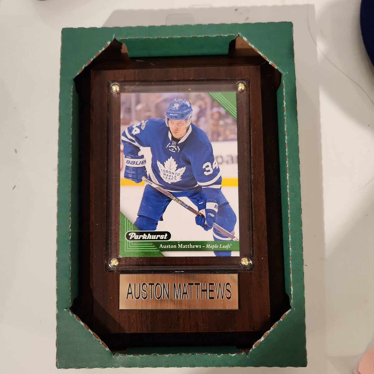 Auston Matthews Toronto Maple Leafs NHL 4x6 Hockey Player Card With Plaque product image 1, provided for visual reference