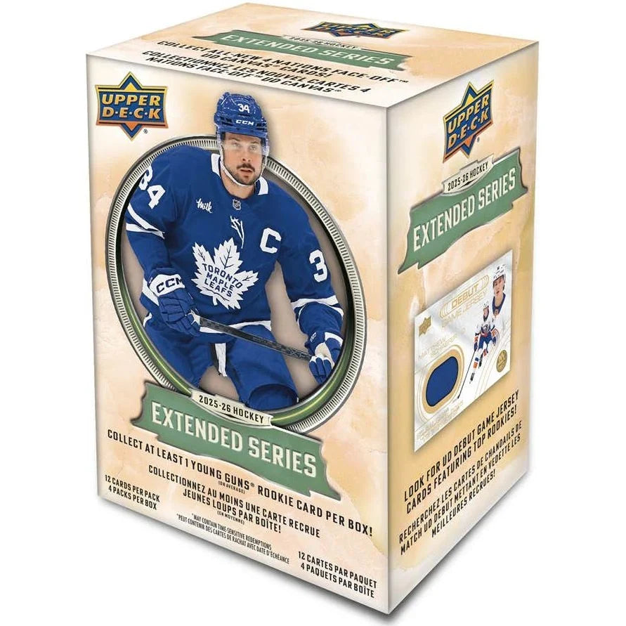 NHL Upper Deck 2025-2026 Hockey Cards Extended Series Blaster product image 1, provided for visual reference and product