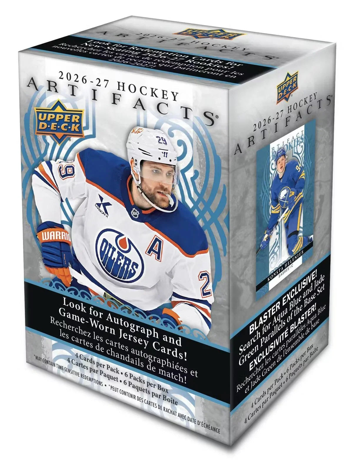 NHL 2026-2027 Upper Deck Artifact Hockey Blaster Trading Cards product image 1, provided for visual reference and product