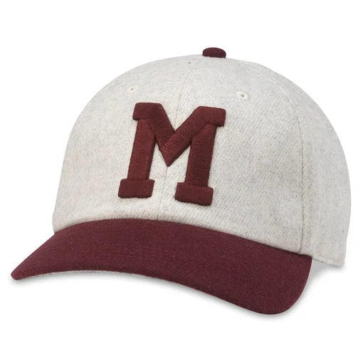 Montreal Maroons NHL American Needle Men Ivory Maroon Vintage Archive Legend Adjustable product image 1, provided for visual