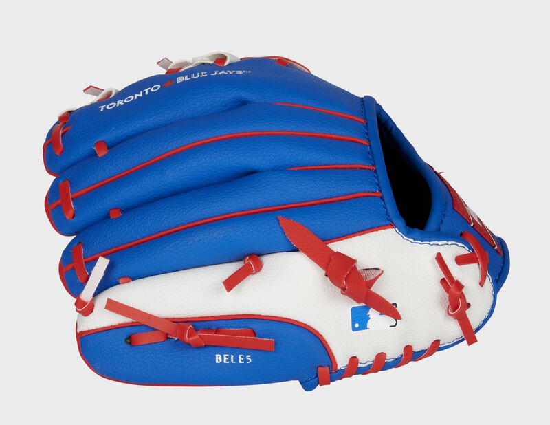 Toronto Blue Jays MLB Rawlings Youth 10-Inch Team Logo Baseball Glove product image 4, provided for visual reference and