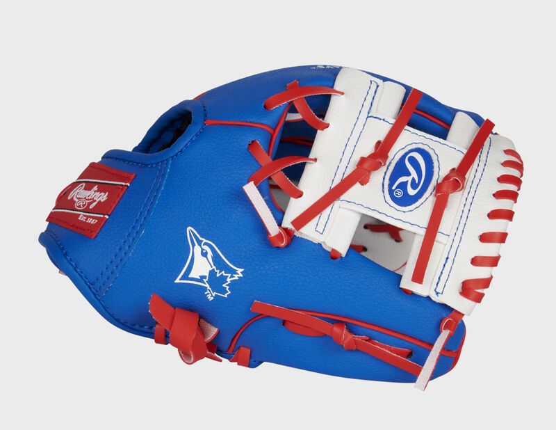 Toronto Blue Jays MLB Rawlings Youth 10-Inch Team Logo Baseball Glove product image 3, provided for visual reference and