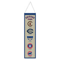 Chicago Cubs Cream 8"x32" Cooperstown Wool Banner product image 1, provided for visual reference and product detail review