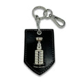 NHL Leather 3D Stanley Cup Trophy Keychain product image 1, provided for visual reference and product detail review