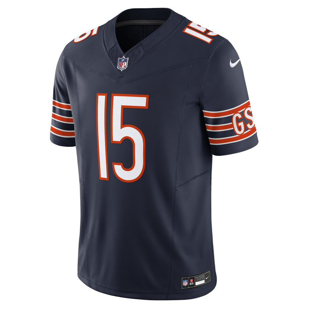 Rome Odunze Chicago Bears Nike Navy Limited Jersey product image 2, provided for visual reference and product detail review