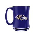 Baltimore Ravens NFL TSV 14oz Purple Team Crest Sculpted Mug product image 1, provided for visual reference and product