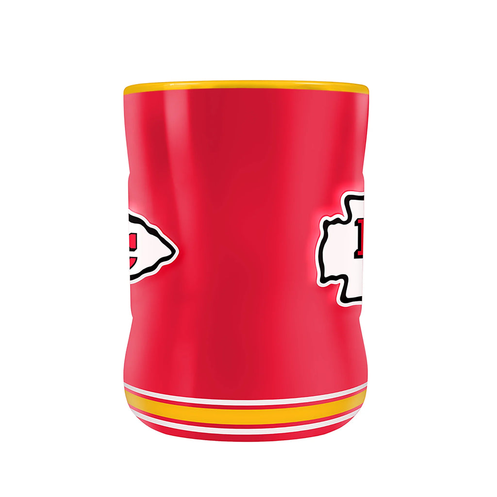 Kansas City Chiefs NFL TSV 14oz Red Team Crest Sculpted Coffee Mug product image 4, provided for visual reference and
