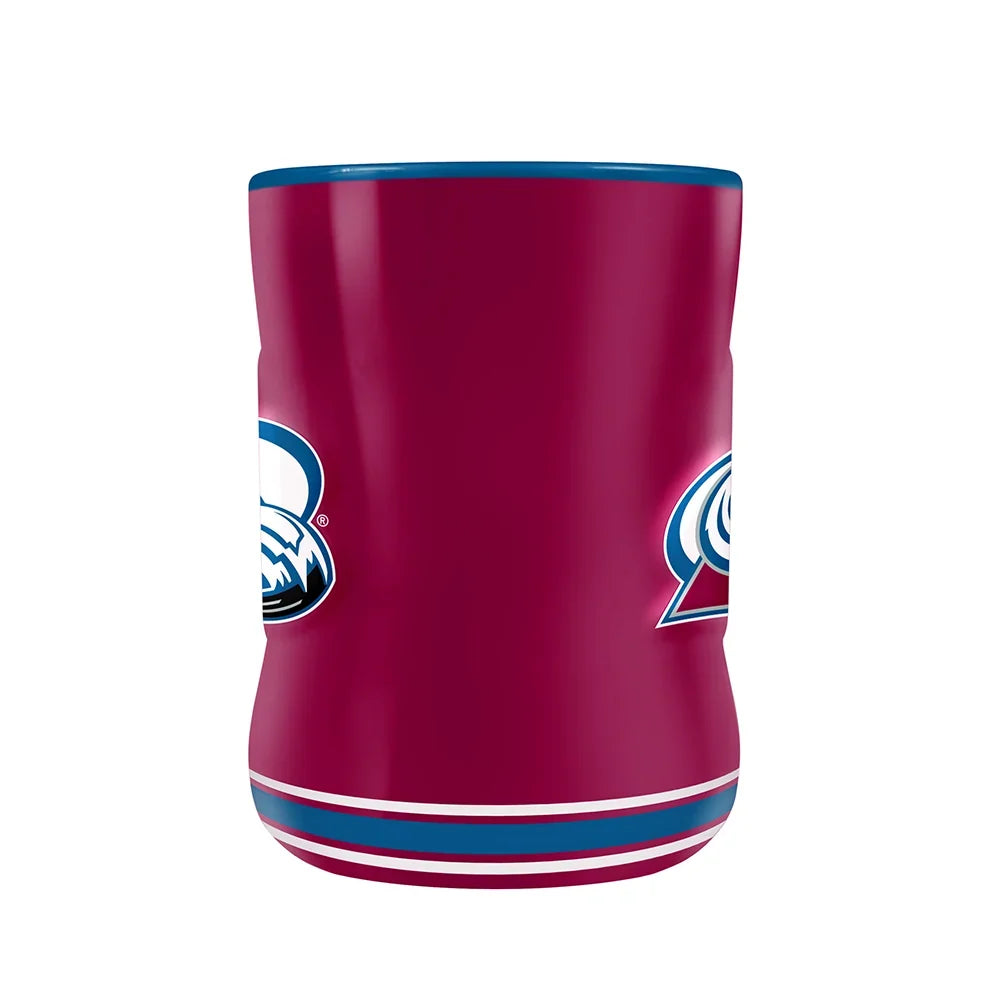 Colorado Avalanche NHL TSV 14oz Maroon Team Crest Sculpted Coffee Mug product image 3, provided for visual reference and