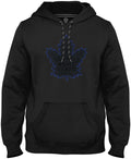 Toronto Maple Leafs NHL Bulletin Men Black Back in Black Express Twill Logo Hoodie product image 1, provided for visual