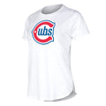 Chicago Cubs Concepts Sport Women Alt 2 Logo White T-Shirt product image 1, provided for visual reference and product detail