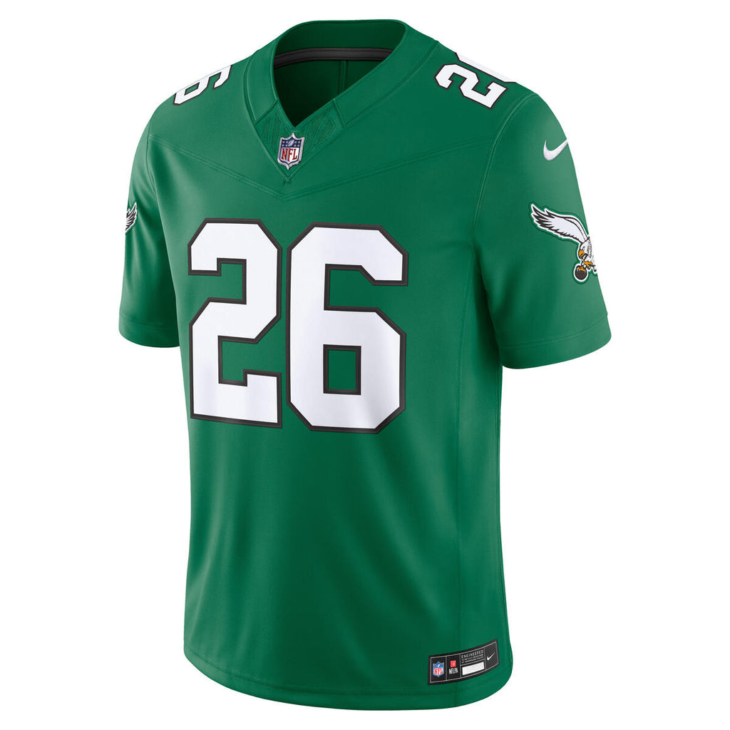 Saquon Barkley Philadelphia Eagles NFL Nike Men Kelly Green Vapor F.U.S.E. Alternate Player Sewn Jersey product image 2,