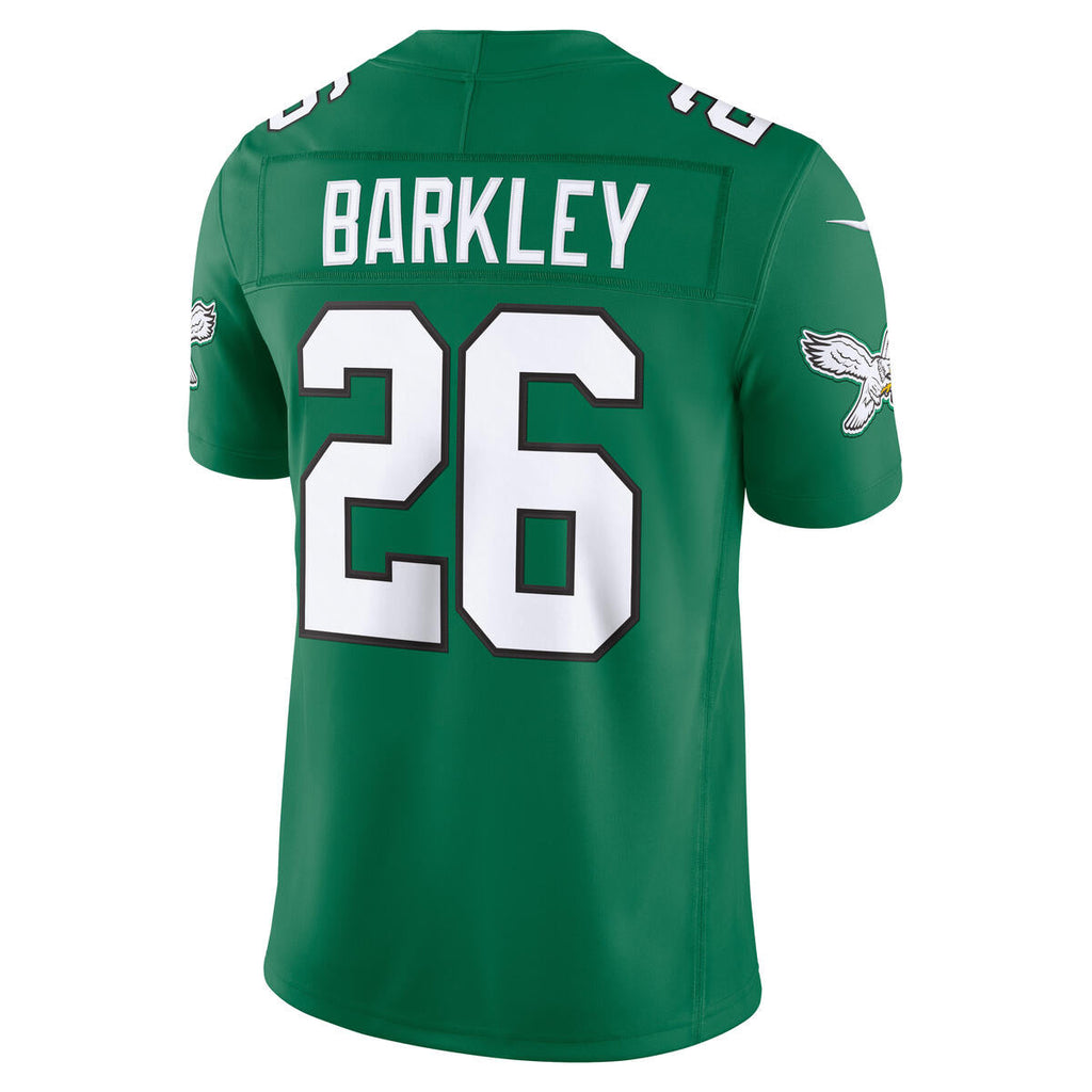 Saquon Barkley Philadelphia Eagles NFL Nike Men Kelly Green Vapor F.U.S.E. Alternate Player Sewn Jersey product image 1,
