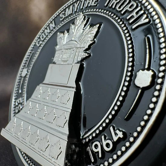 NHL Conn Smythe Ultra 3D Trophy Silver Medallion Hockey Puck product image 4, provided for visual reference and product