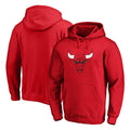 Chicago Bulls Red Primary Logo Fanatics Hoodie product image 1, provided for visual reference and product detail review