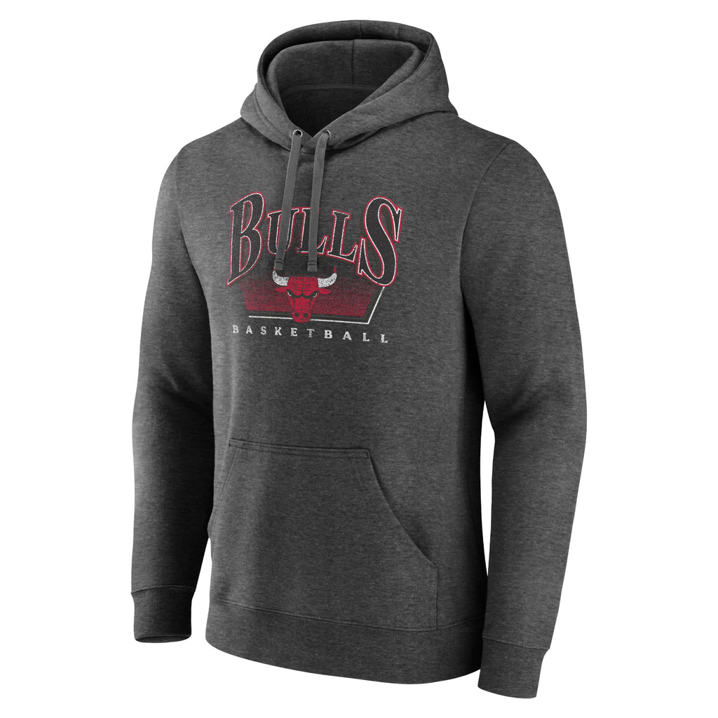 Chicago Bulls Grey Tri-Blend Hoody product image 3, provided for visual reference and product detail review