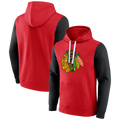Chicago Blackhawks Colorblock Pull Over Hoodie product image 1, provided for visual reference and product detail review