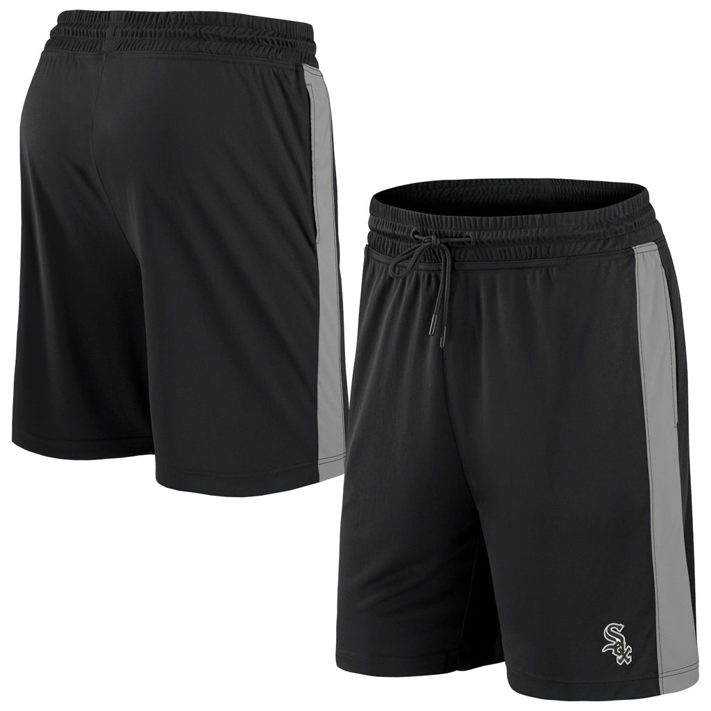 Chicago White Sox Black Iconic Poly Short product image 1, provided for visual reference and product detail review