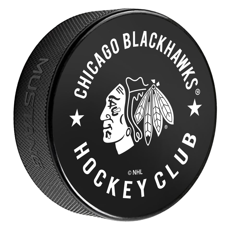 Chicago Blackhawks Hockey Club Puck product image 1, provided for visual reference and product detail review