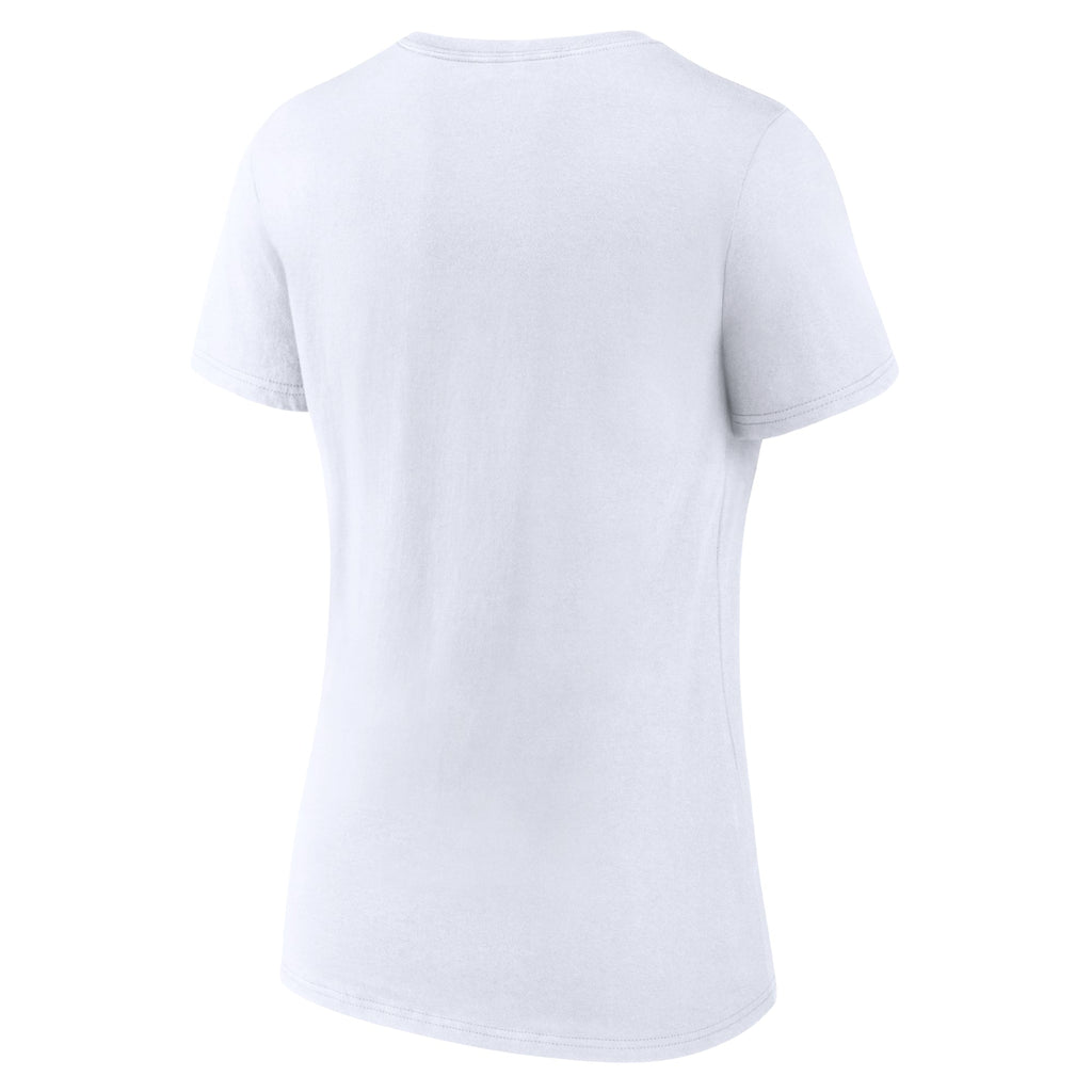 Chicago Bears White V-Neck Women T-Shirt product image 3, provided for visual reference and product detail review