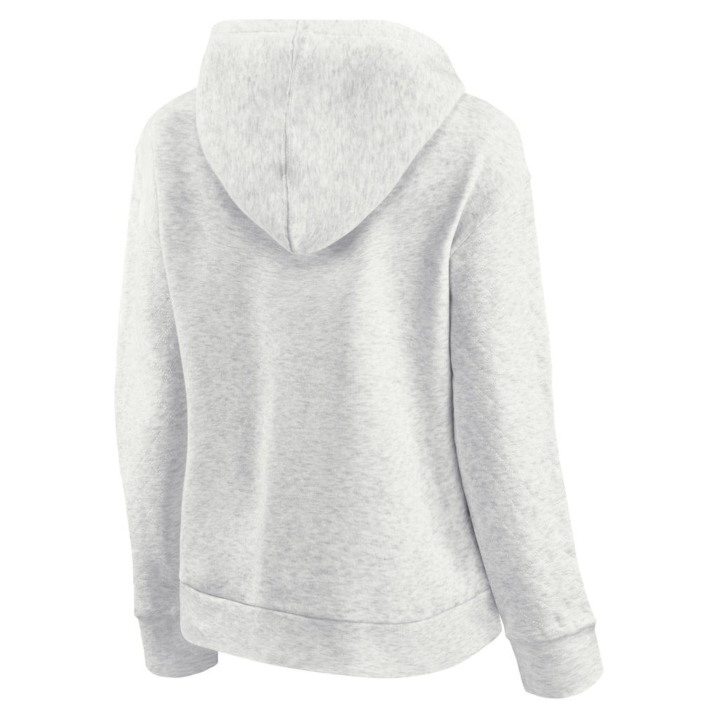 Chicago Blackhawks Oatmeal True Classic Ladies Hoodie product image 3, provided for visual reference and product detail