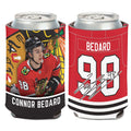 Connor Bedard Chicago Blackhawks 12 oz. Can Cooler Coozie product image 1, provided for visual reference and product detail