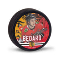 Connor Bedard Chicago Blackhawks Hockey Puck product image 1, provided for visual reference and product detail review
