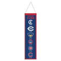 Chicago Cubs Wool Banner 8"x32" product image 1, provided for visual reference and product detail review