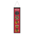 Chicago Blackhawks 8" X 32" Wool Banner product image 1, provided for visual reference and product detail review