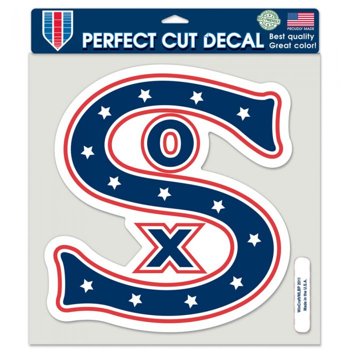 Chicago White Sox Cooperstown SOX 8" x 8" Perfect Cut Decal product image 1, provided for visual reference and product