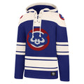 Chicago Cubs '47 Royal Cream 1984 Lacer Hoodie product image 1, provided for visual reference and product detail review