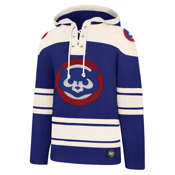 Chicago Cubs '47 Royal Cream 1984 Lacer Hoodie product image 1, provided for visual reference and product detail review