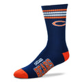 Chicago Bears 4-Stripe Deuce Socks - Large product image 1, provided for visual reference and product detail review