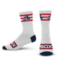 Chicago White Sox 5 Stripe Batterman Socks product image 1, provided for visual reference and product detail review