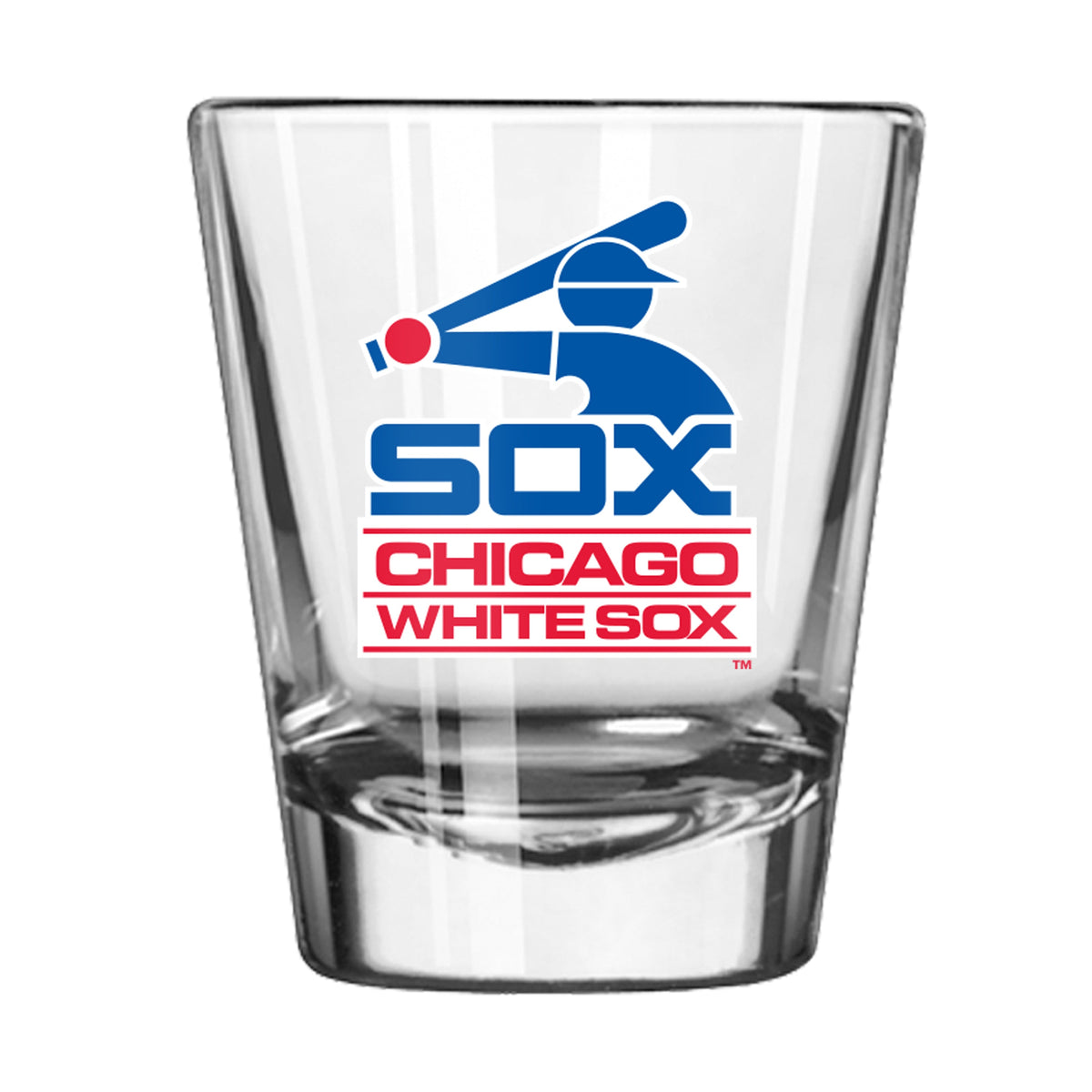 Chicago White Sox Batterman Logo Shot Glass product image 1, provided for visual reference and product detail review