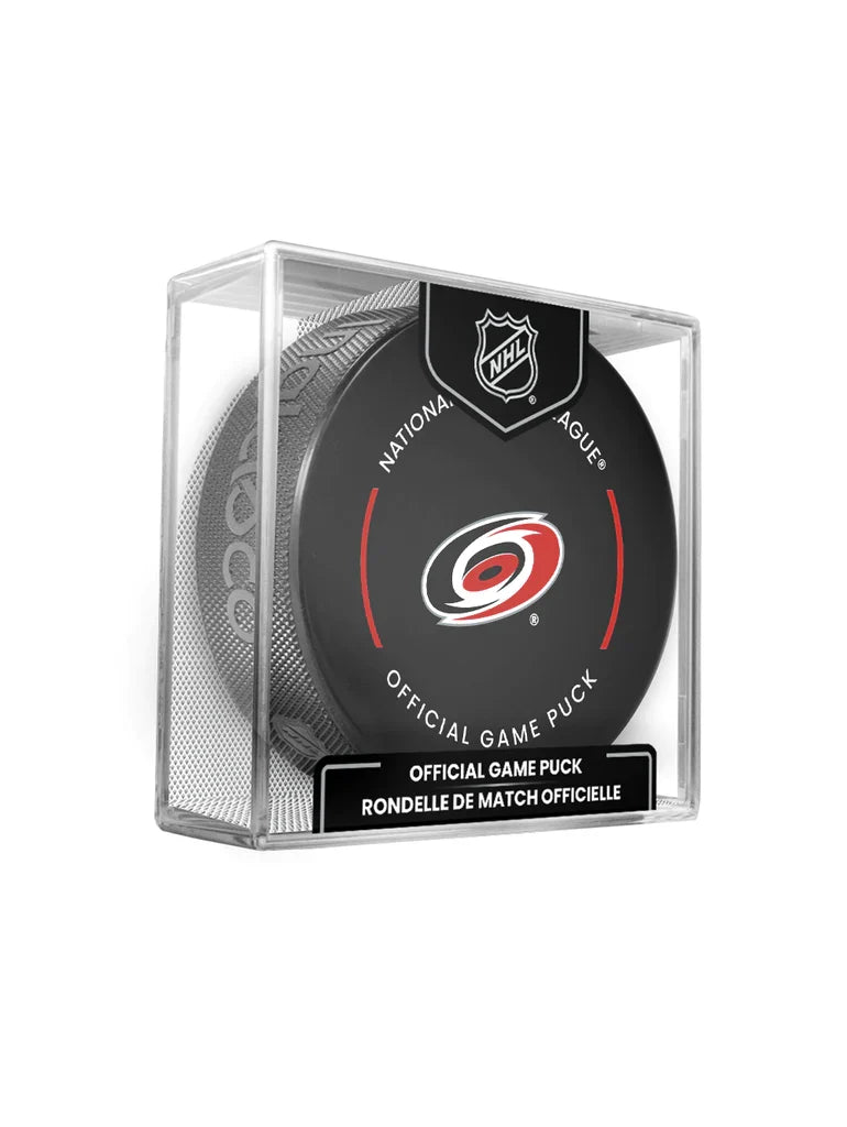 Carolina Hurricanes NHL Inglasco 2024-2025 Officially Licensed Game Hockey Puck product image 1, provided for visual