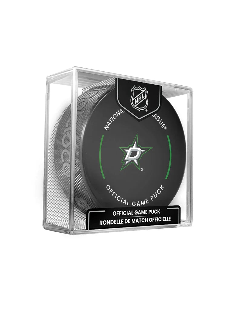 Dallas Stars NHL Inglasco 2025-26 Officially Licensed Game Hockey Puck product image 1, provided for visual reference and