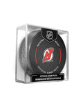 New Jersey Devils NHL Inglasco 2025-26 Officially Licensed Game Hockey Puck product image 1, provided for visual reference