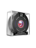 New York Islanders NHL Inglasco 2025-26 Officially Licensed Game Hockey Puck product image 1, provided for visual reference