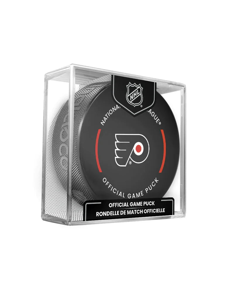 Philadelphia Flyers NHL Inglasco 2025-26 Officially Licensed Game Hockey Puck product image 1, provided for visual reference