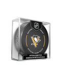 Pittsburgh Penguins NHL Inglasco 2025-26 Officially Licensed Game Hockey Puck product image 1, provided for visual reference