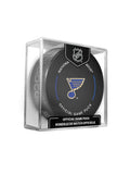 St. Louis Blues NHL Inglasco 2025-26 Officially Licensed Game Hockey Puck product image 1, provided for visual reference and
