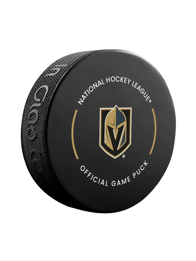 Vegas Golden Knights NHL Inglasco 2025-26 Officially Licensed Game Hockey Puck product image 2, provided for visual