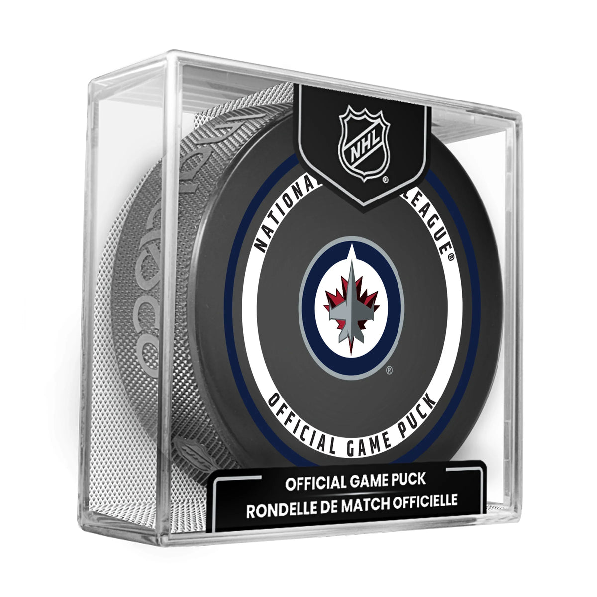 Winnipeg Jets NHL Inglasco 2026-27 Officially Licensed Game Hockey Puck product image 1, provided for visual reference and