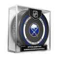 Buffalo Sabres NHL Inglasco 2026-27 Officially Licensed Game Hockey Puck product image 1, provided for visual reference and