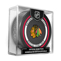 Chicago Blackhawks NHL Inglasco 2026-27 Officially Licensed Game Hockey Puck product image 1, provided for visual reference
