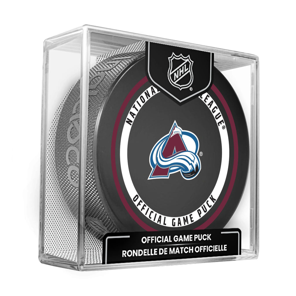 Colorado Avalanche NHL Inglasco 2026-27 Officially Licensed Game Hockey Puck product image 1, provided for visual reference