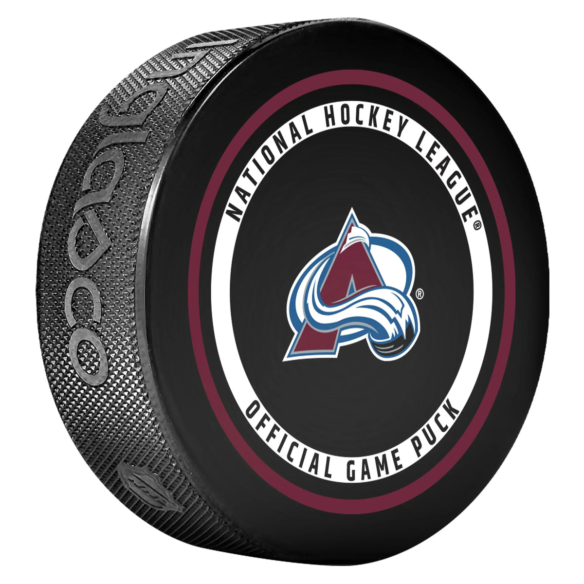 Colorado Avalanche NHL Inglasco 2026-27 Officially Licensed Game Hockey Puck product image 2, provided for visual reference